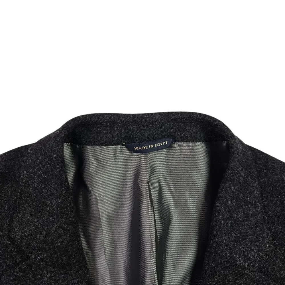 Mens Banana Republic Blazer Jacket Size 42L Wool Gray Two Button